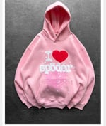 PEMBE KAPŞONLU SP5DER SWEAT