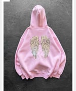 PEMBE PULLU KANAT SWEAT