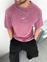 PEMBE YIKAMA LOGO FLEX NİKE TSHİRT