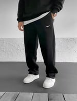 Şardonlu Siyah Baggy Logo Nike Eşofman