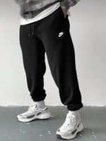 Şardonlu Siyah Lastikli Yazı Nike Eşofman