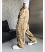 SARI KAMUFLAJ BAGGY PANTOLON