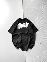 SİYAH AKITMA STWD TSHİRT