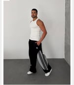 SİYAH GARNİ ŞERİTLİ ADİDAS EŞOFMAN
