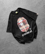 SİYAH SARI KARE BAPE TSHİRT