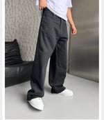 SİYAH SÜPER BAGGY KOT PANTOLON