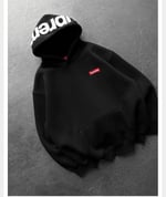 SİYAH SUPREME KAPŞONLU SWEAT