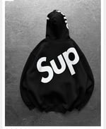 SİYAH SUPREME KAPŞONLU SWEAT