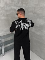 SİYAH YILDIZ TAŞLI TSHİRT