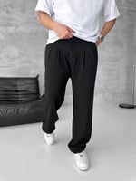 Siyahh Baggy Kumaş Pantolon