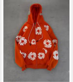 TURUNCU DENİM TEARS HIRKA