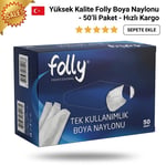 FOLY TEK KULLANIMLIK BOYA NAYLONU 50 ADET