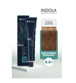 INDOLA SAÇ BOYASI AÇIK KUMRAL ÇİKOLATA+ IND PCC 8.8+ 60ML.