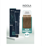 INDOLA SAÇ BOYASI AÇIK KUMRAL+ IND PCC 8.0+ 60ML.