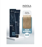 INDOLA SAÇ BOYASI AÇIK KUMRAL IND PCC 8.0 60ML.