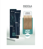 INDOLA SAÇ BOYASI AÇIK SARI+ IND PCC 9.0+ 60ML.