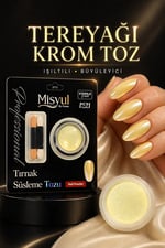 MİSYUL BY OCEAN TIRNAK SÜSLEME KROM TOZU (TEREYAĞ SARISI)