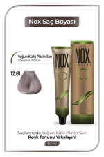 NOX HERBAL SAÇ BOYASI 12.81- YOĞUN KÜLLÜ PLATİN SARI 60ML.
