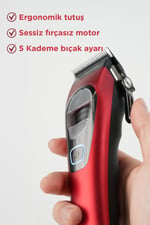 TRAŞ MAKİNESİ KIRMIZI SAÇ KESME MAKİNESİ