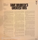  Dave Brubeck - Dave Brubeck's Greatest Hits Plak