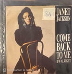 Janet Jackson - Come Back to Me / Allright 45'lik Plak