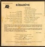 Kibariye - Kim Bilir Dönem Baskı Plak