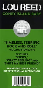 Lou Reed - Coney Island Baby White Vinyl Beyaz Plak