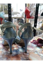 “Aqua Peri Çapraz Bantlı Işıltılı ' TANGO DANS VE SALON AYAKKABISI 8,5 CM 13 PONT KADEH TOPUK - Bedenler: 36 EU, 37 EU, 38 EU, 39 EU