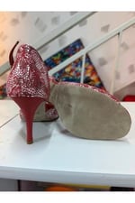 “Aşkın Nefesi ' TANGO, DANS VE SALON AYAKKABISI 8,5 CM 13 PONT KONİ TOPUK BOYU KAPALI TOPUK ABİYE - Bedenler: 37 EU, 38 EU, 39 EU, 40 EU