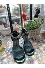 “Kanat Gölgesi” Lacivert LATİN SALSA BACATA TANGO DANS VE SALON AYAKKABISI 7 CM 11 PONT KADEH TOPUK