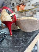 “Sıcak İz” TANGO DANS VE SALON AYAKKABISI 8,5 CM 13 PONT KONİ MODEL KAPALI TOPUK