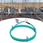 0-200¡æ K tipi Termokupl Probu Yama Termokupl Sıcaklık Sensörü Yuvarlak Delikli Silika Jel Sıcaklık Ölçüm Hattı (5 metre / 16,4 ft)