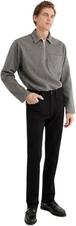00177 Comfort Siyah Jean Pantolon 0017783046