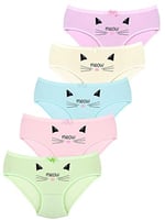 014 Kız Çocuk Mix 5'li Paket Baskılı Külot Paketi