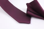 1.Kalite Özel Desenli Kravat Mendil Seti - Bordo Bordo Bordo ars-467