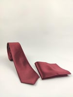 1. Kalite Saten Parlak Slim Kravat Mendil Seti Bordo bordo Tek Ebat bordo Tek Ebat ars-268