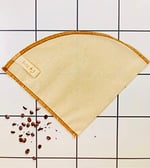 (1 adet) V-60 ile uyumlu Yıkanabilir, Kumaş, Organik Kahve Filtresi, Ağartılmamış%100 Ham Pamuk - Ekolojik Filtre V-1