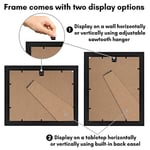 (1, Black) - Americanflat Document Frame - Made to Display Certificates 22cm x 28cm - Document Frames, Certificate Frames, Standard Paper Frame