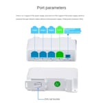 1 ila 3 Port PoE Genişletici 10/100M Poe Tekrarlayıcı IEEE802.3Af IP İletim Genişletici POE Anahtarı NVR IP Kamera Kurulum Kullanımı