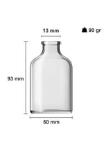 10 Adet 100 Ml Siyah Kapaklı Düğün, Kına, Nişan, Kolonya, Hediyelik Şişesi Kapaklı 100 Cc Cam Şişe