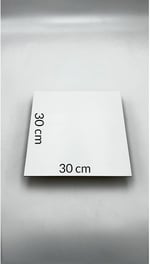 10 Adet 30x30 Cm Mdf Beyaz Pasta Altlığı