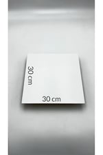 10 Adet 30x30 Cm Mdf Beyaz Pasta Altlığı