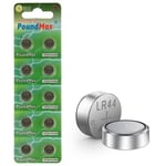 10 Adet LR44 AG13 A76, G13, L1154, SR44, G13A 1,5 V PoundMax Alkalin Düğme Pil Paketi Cıva içermeyen, sızdırmaz, uzun raf ömrü, oyuncaklar, ölçüm cihazları ve hesap makineleri için ile uyumludur