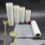 10 Metre (2 Adet 25cm X 5 Metre) Gofrajlı Tırtıklı Rulo Vakum Poşeti 2'li Bobin Vakumlama folyosu vakumlu rul, BPA içermez, tüm vakumlama makineleri için, kaynatılabilir, tekrar kullanılabilir