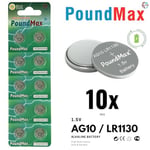 10 X PoundMax AG10, LR54,1,5V Alkalin Düğme Pil