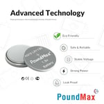 10 X PoundMax AG10, LR54,1,5V Alkalin Düğme Pil
