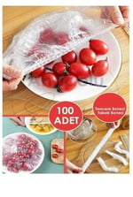 100 Adet Tencere, Tabak Bonesi, Tek Kullanımlık Dayanıklı Lastikli Poşet, Tabak Ve Tencereler İçin Koruyucu Kapak, Yiyecekleri Hijyenli Muhafaza (300)