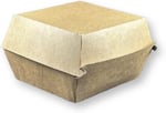 100 AdetOrta Boy Kraft Hamburger Kutusu 12x12x9cm