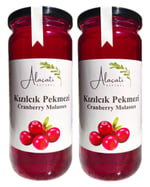 %100 Doğal Kızılcık Pekmezi Yüksek Vitamin ve Antioksidan Kaynağı (640g x2 Adet)