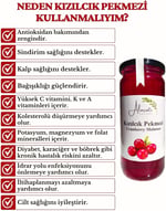 %100 Doğal Kızılcık Pekmezi Yüksek Vitamin ve Antioksidan Kaynağı (640g x2 Adet)
